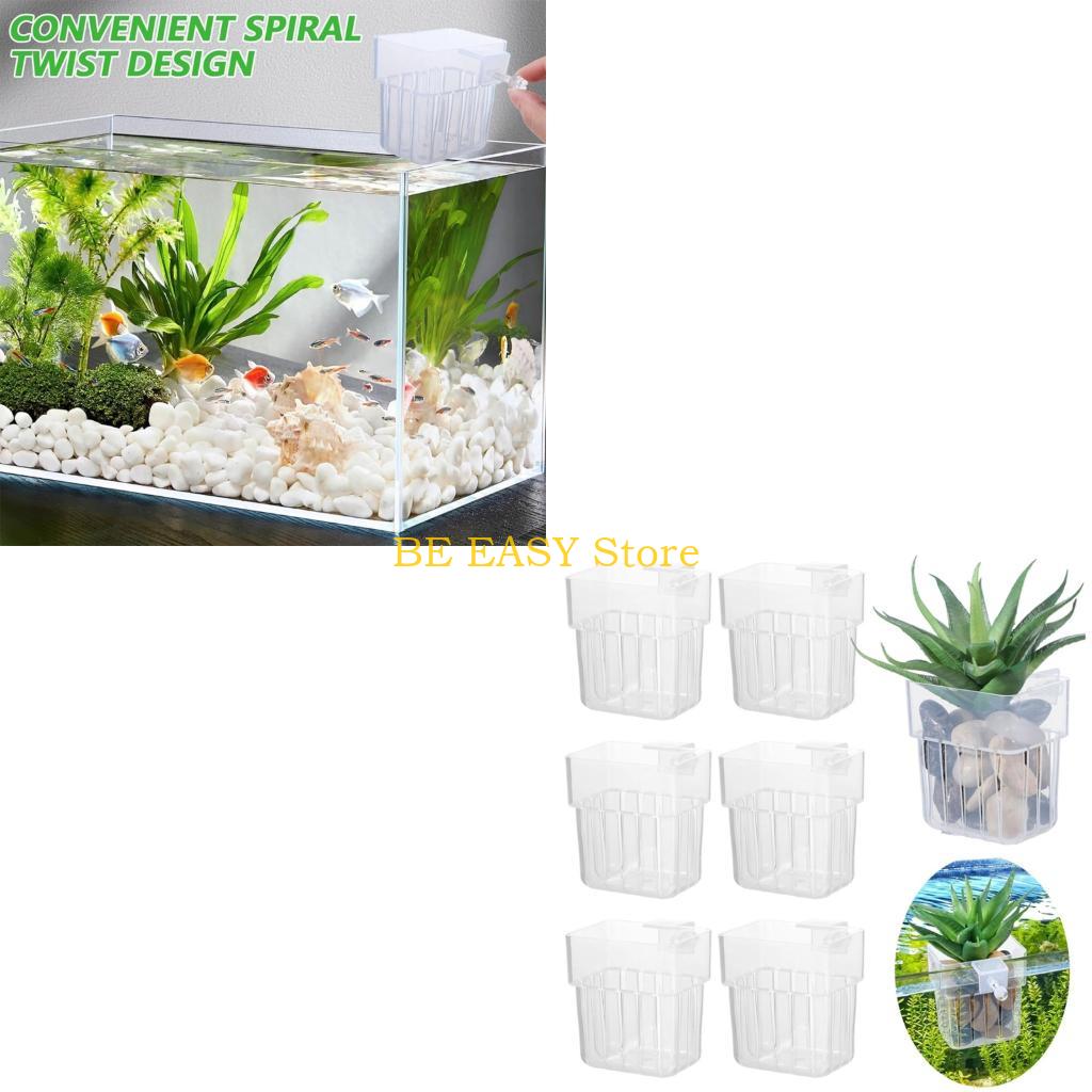 Aquarium Plant Holder - E28f multiuso hidropônico pendurado plantador planta