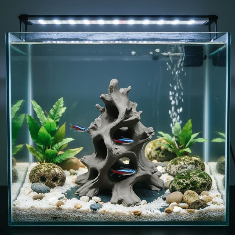 Aquarium Driftwood - Caverna para Peixes em Madeira Flutuante