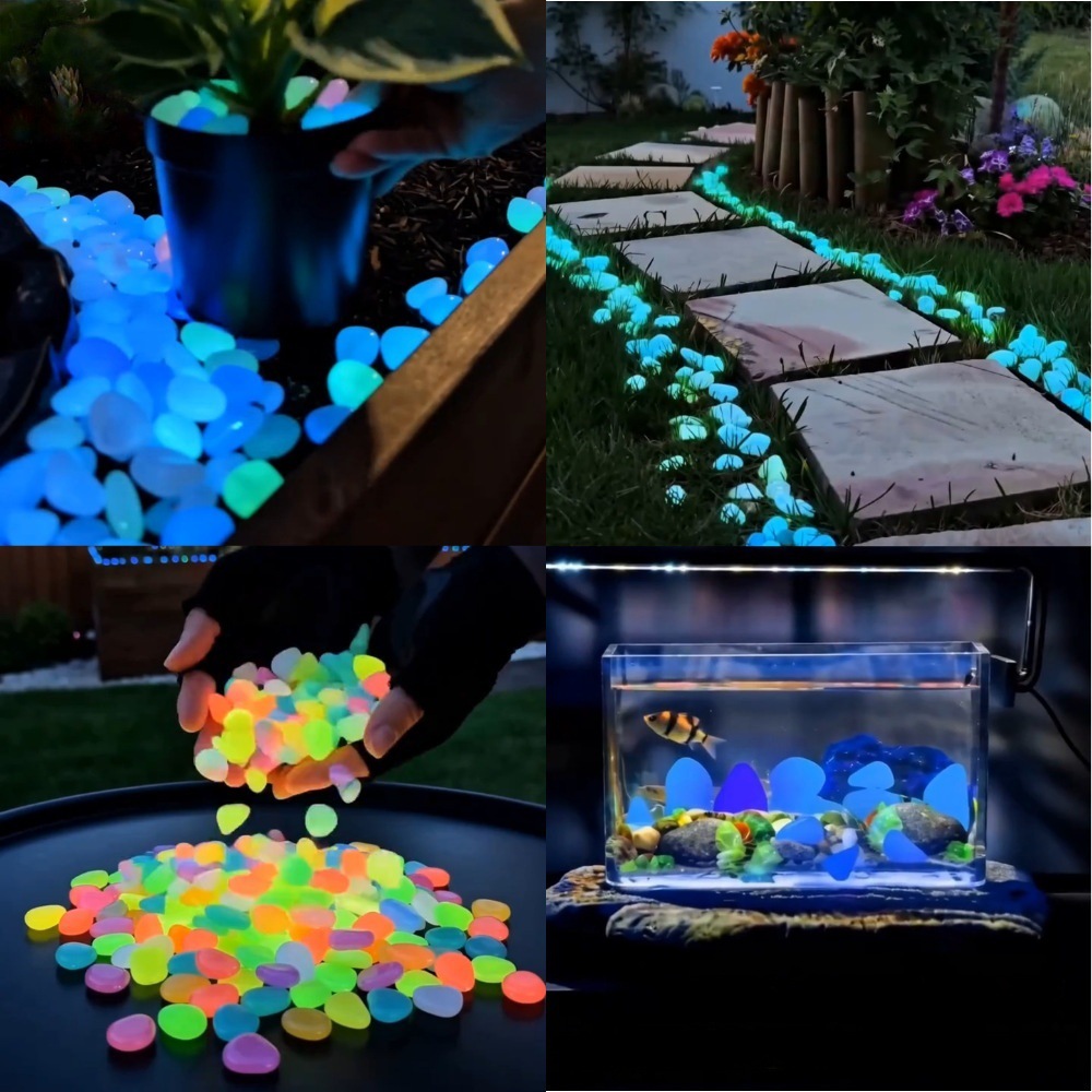 Planted Tank - Pedras luminosas coloridas que brilham no