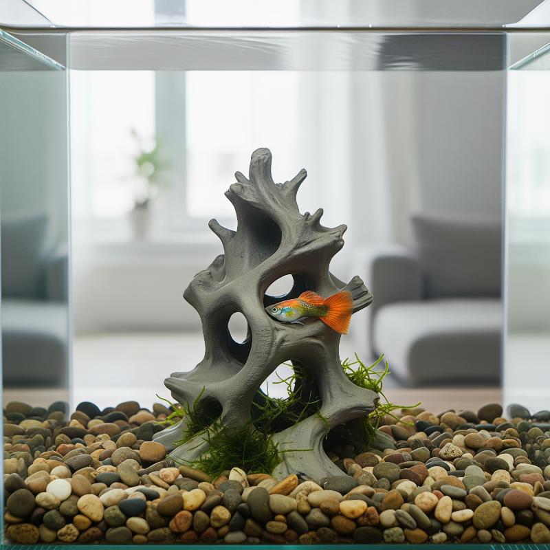 Aquarium Plant Substrate - Ornamento de Caverna de Peixe em