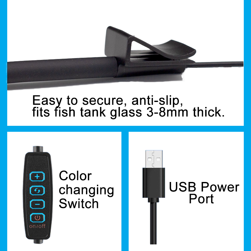 Usb aquário lâmpada led luz do - Aquarium Plant Light avaliação e preço