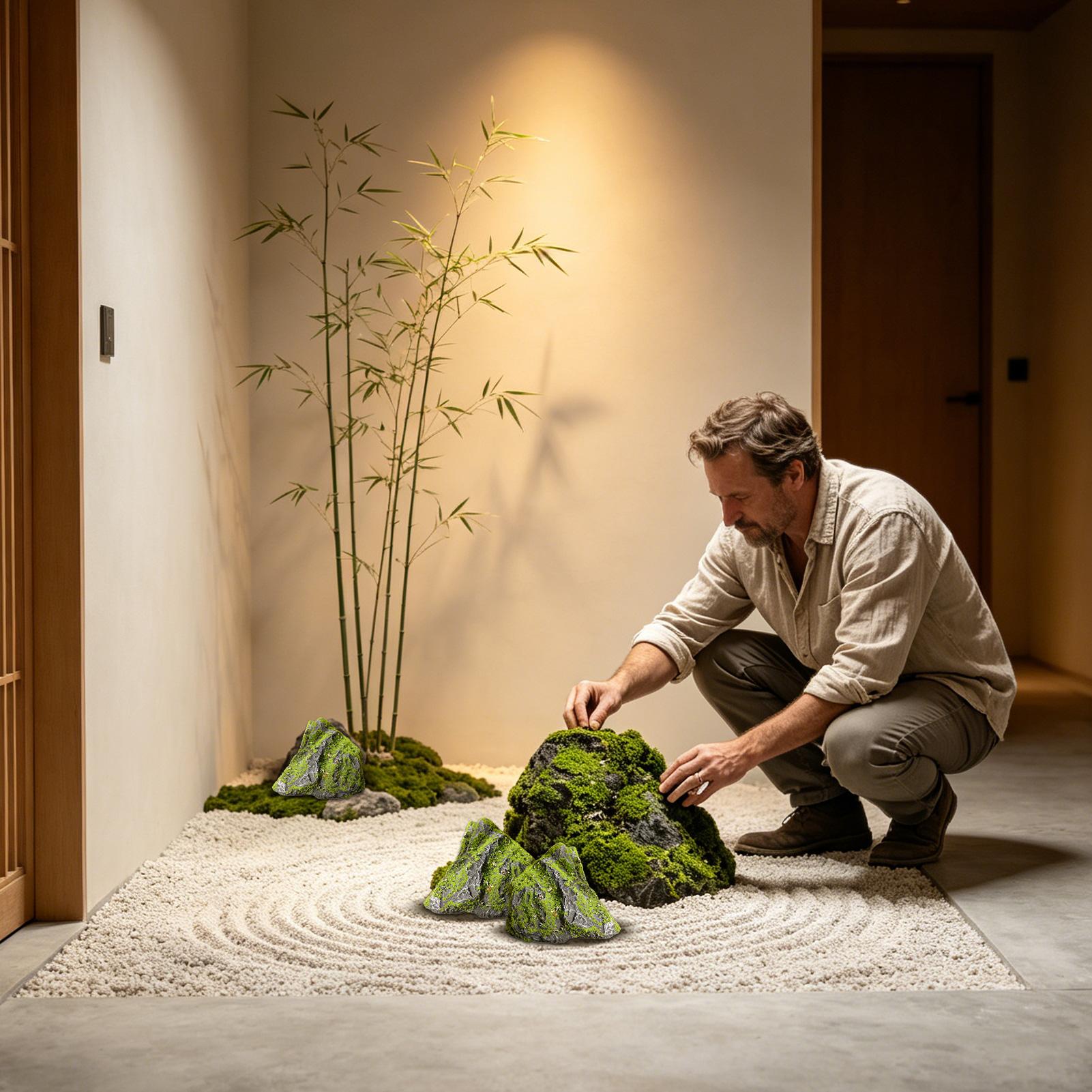 Pedra artificial realista com  - Aquarium Moss avaliação e preço