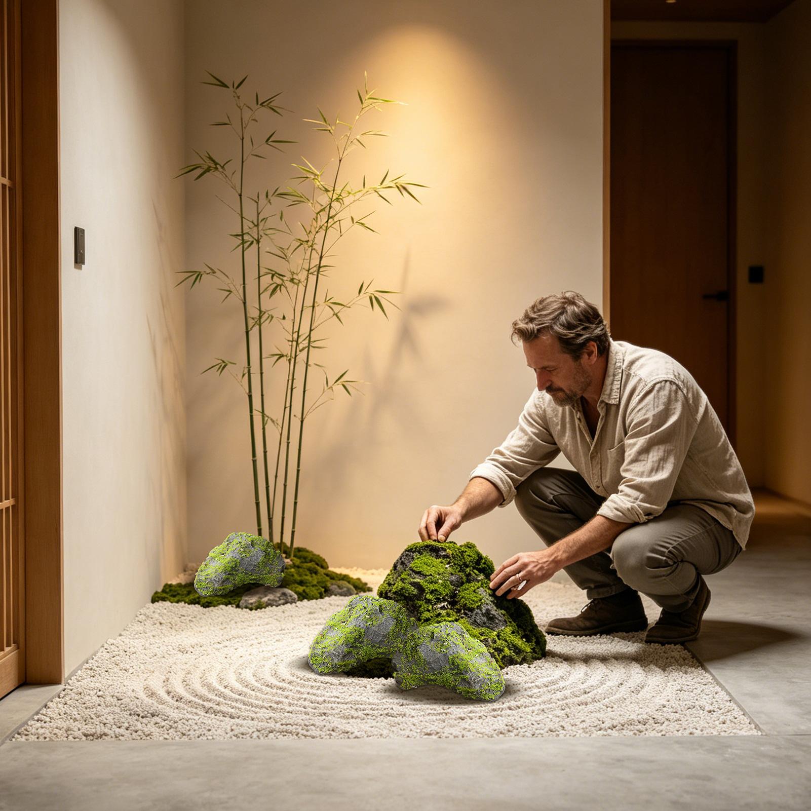 Pedra artificial realista com  - Aquarium Moss avaliação e preço