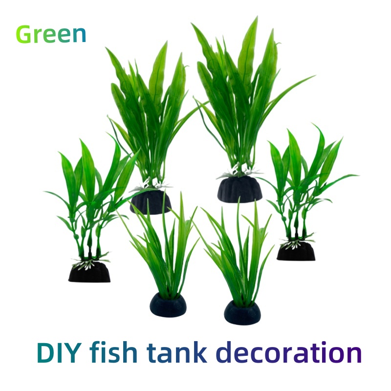 Plantas artificiais verdes do  - Live Plant Aquarium avaliação e preço